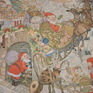 Puzzle Night Before Christmas, vintage springbok, 1000 pcs