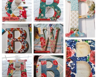 Fabric Covered Letters