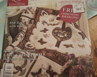 Creative expressions magazine issue 12, 2006, incl free patterns, machine embroidery and quilting,  Jenny haskins