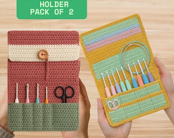 Easy Crochet Hook Case Pattern – Beginner-Friendly DIY Organizer, PDF Download Storage Pouch Tutorial
