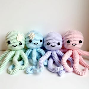 Crochet Octopus Pattern PDF | crochet pattern Amigurumi Octopus Tutorial | 10 Unique Designs Easy Beginner-Friendly Plush Toy Pattern