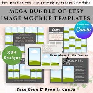 Etsy Listing Mockup Template Bundle: Canva Digitale Produkt-Mockups