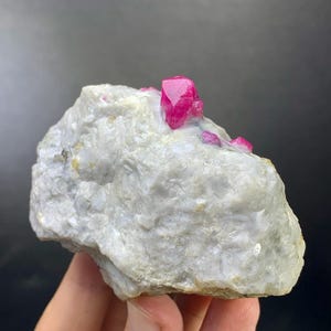 Natural Red Colour Fluorscent Ruby Specimen from Afghanistan. 171 Grams
