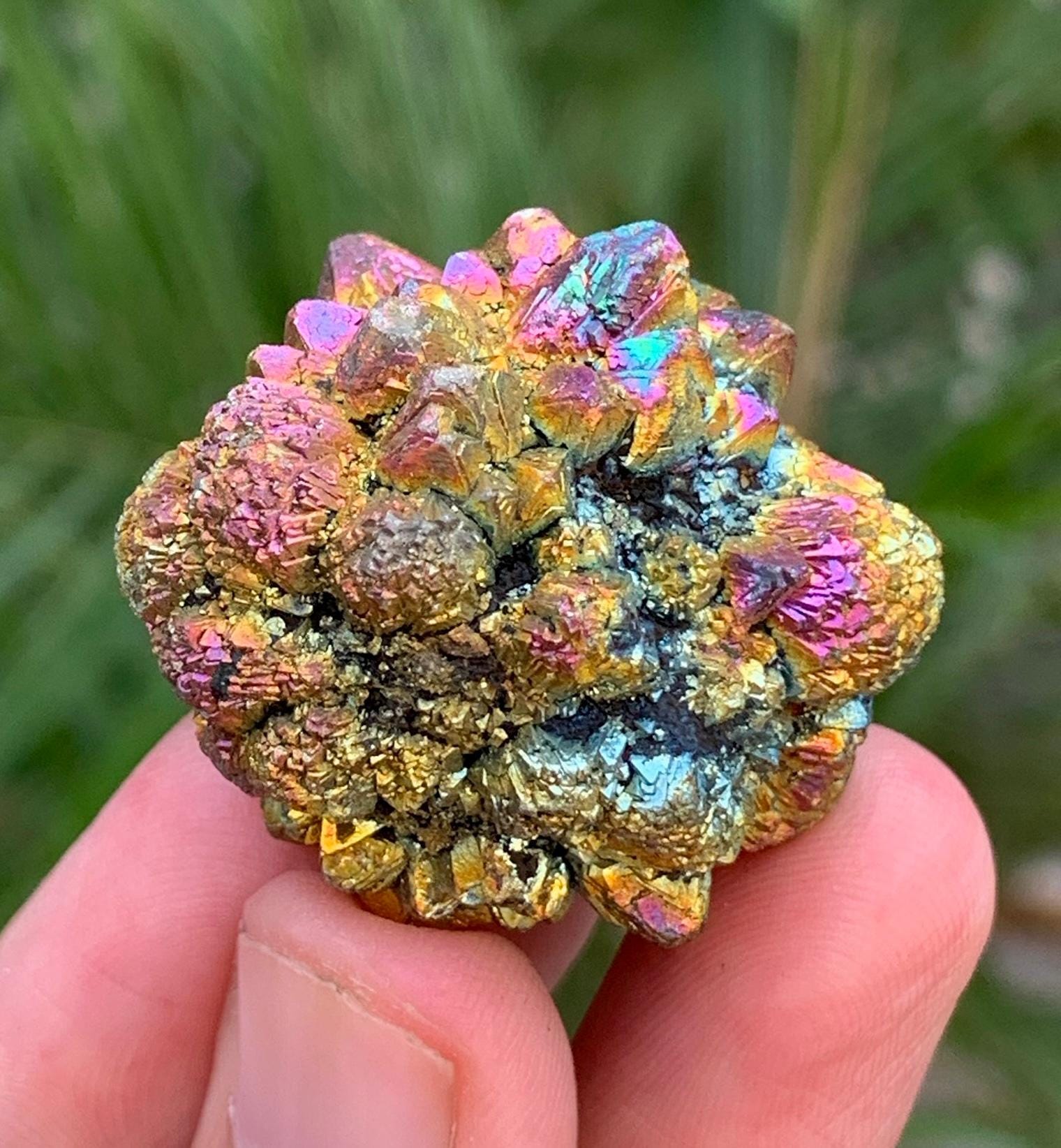 Natural Rainbow Pyrite Crystal From Manshera Makoal Gali Mine