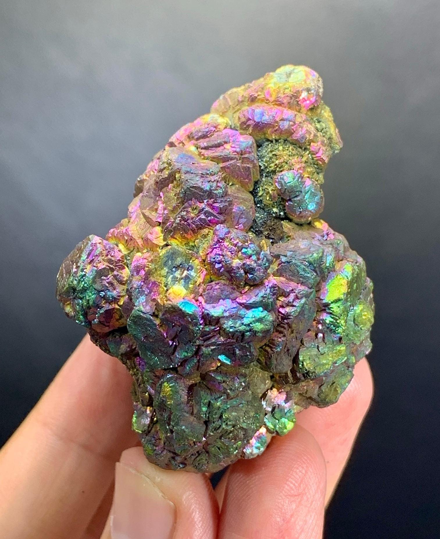Natural Rainbow Pyrite Crystal From Manshera Makoal Gali Mine