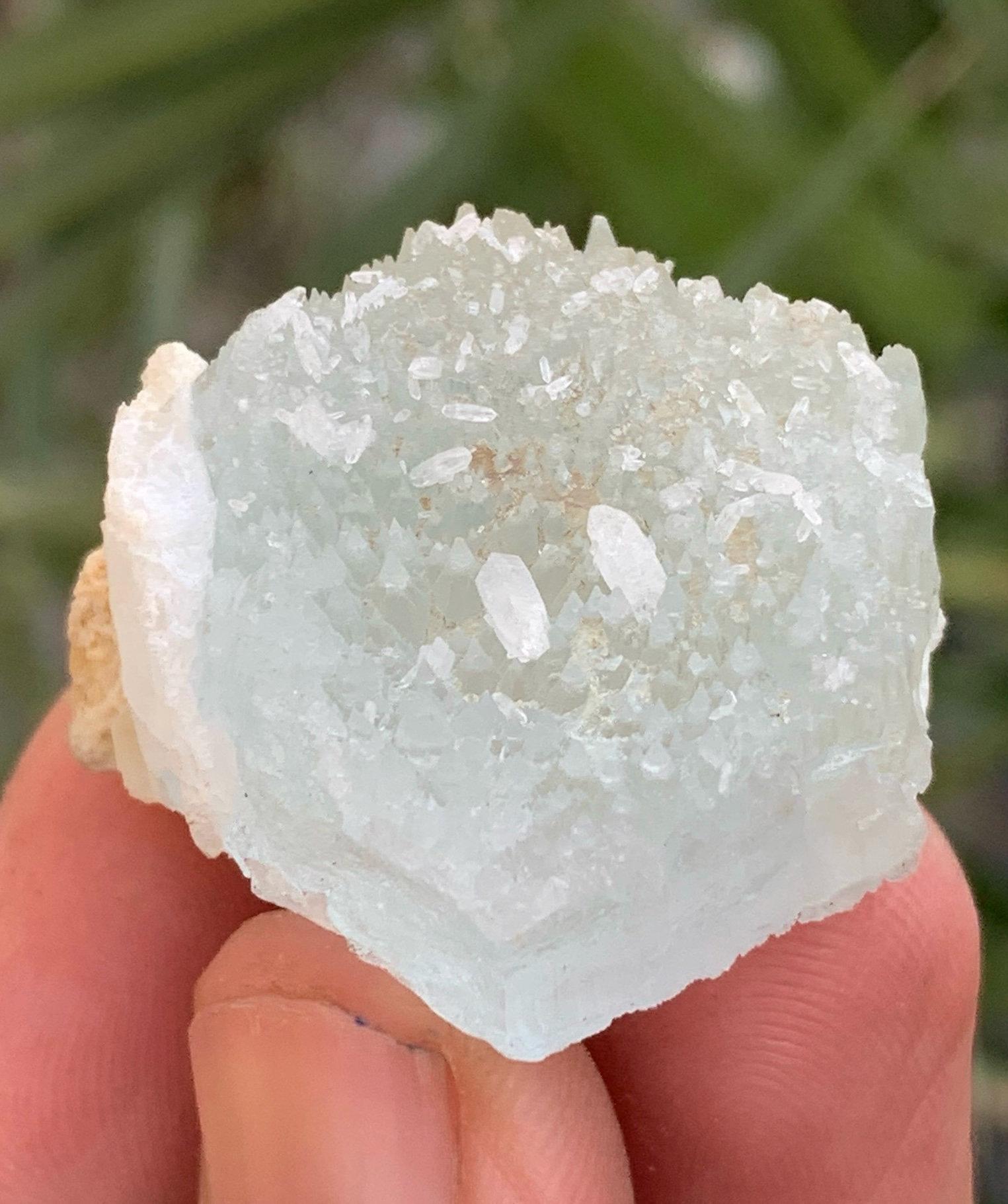 スカルドゥ鉱山産の天然エッチングアクアマリンとクォーツ複合結晶。21