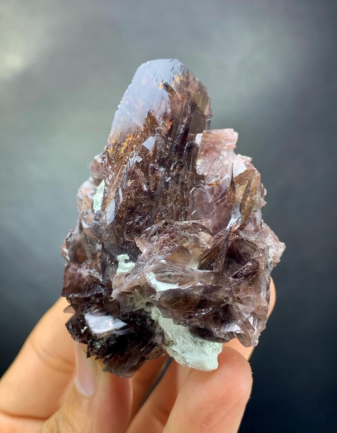 Natural Brown Color Axinite Crystal Specimen From Skardu Mine. 98 Grams ...