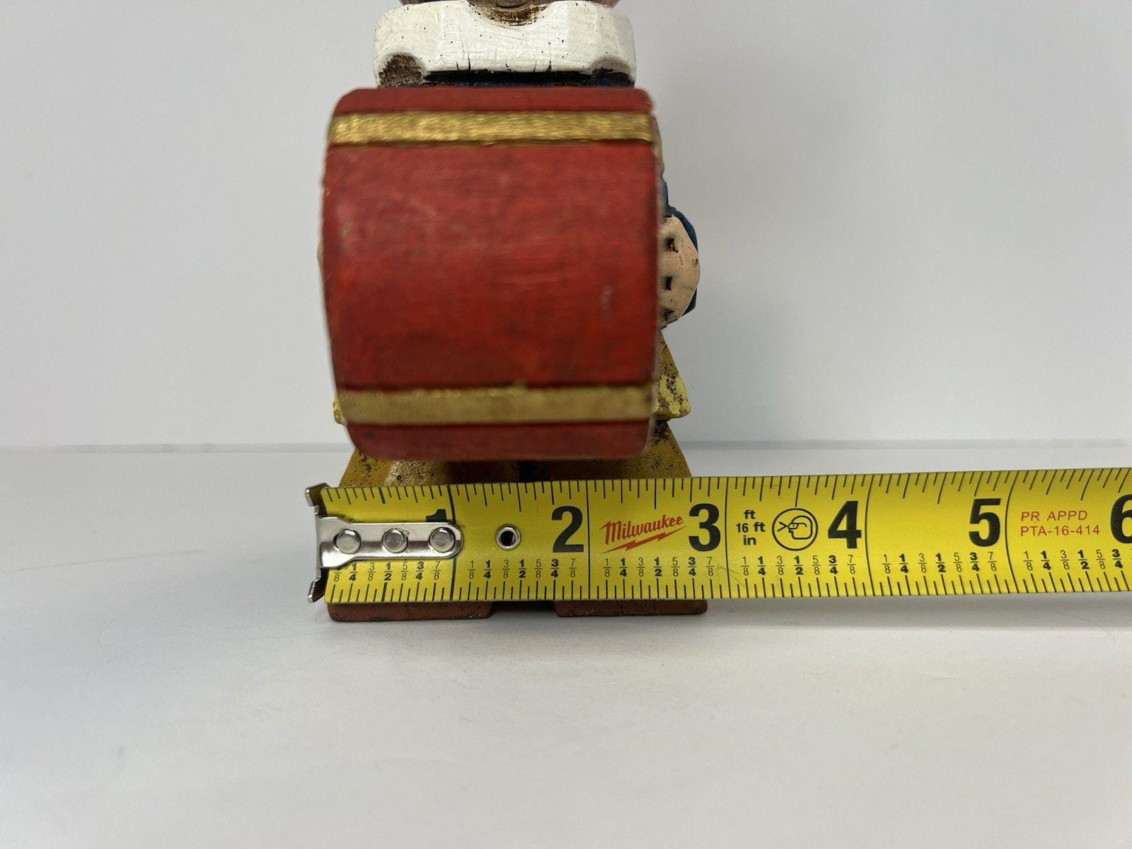 Hand-carved Wooden Drummer Figurine Vintage Folk Art Soldier  Hand-Carved Wooden‎ Drummer Figurine – Vintage Folk Art Soldier with Drum. main image 0