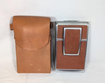 Vintage Polaroid SX-70 Landkamera med originalt läderfodral