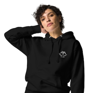 Sudadera con capucha SSC Essentials - Corte unisex premium / Ropa urbana minimalista / Ropa de club de corte corto