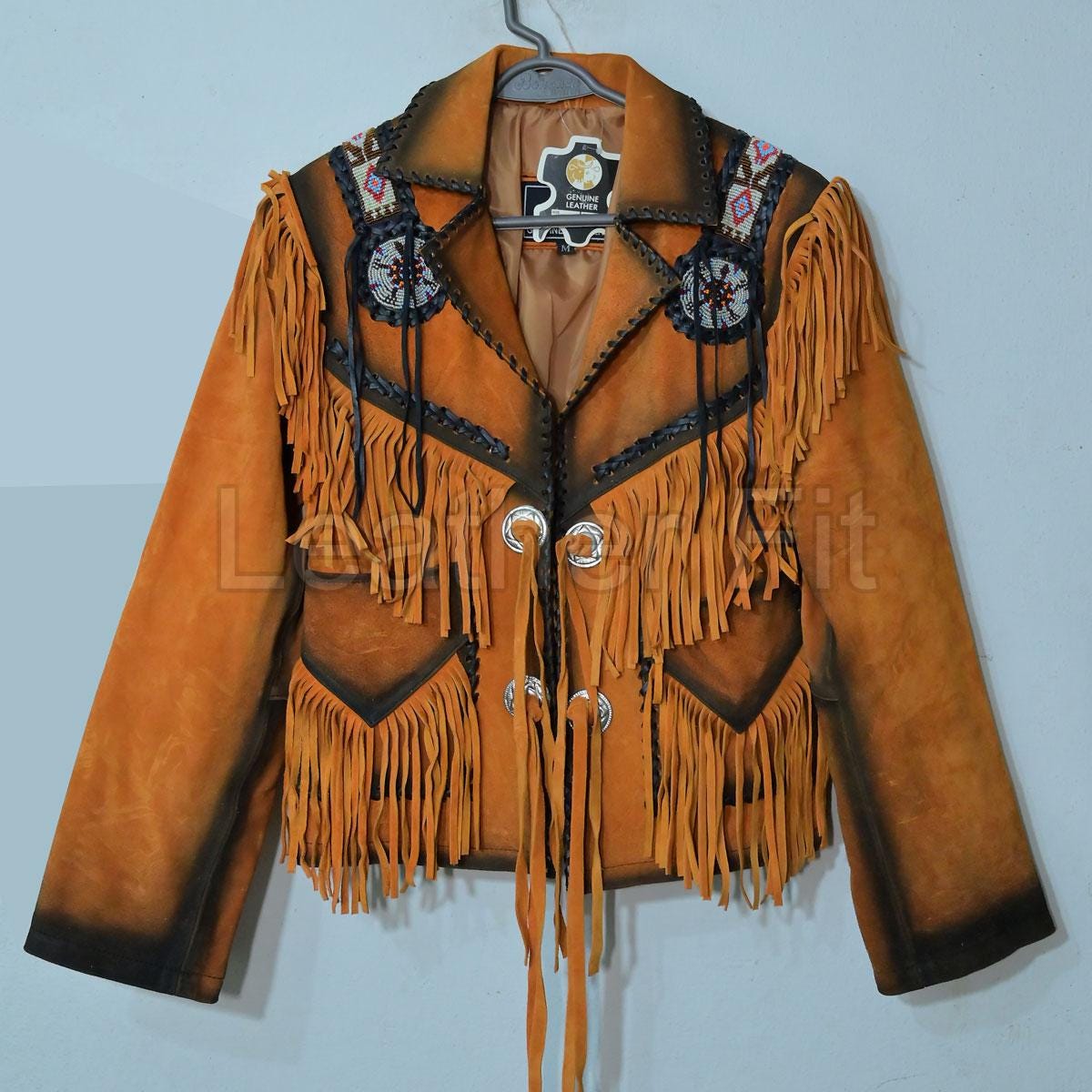 【vintage】 western fringe suede jacket Handmade Suede Fringe Western Jacket, Embroidered Leather, Cowgirl