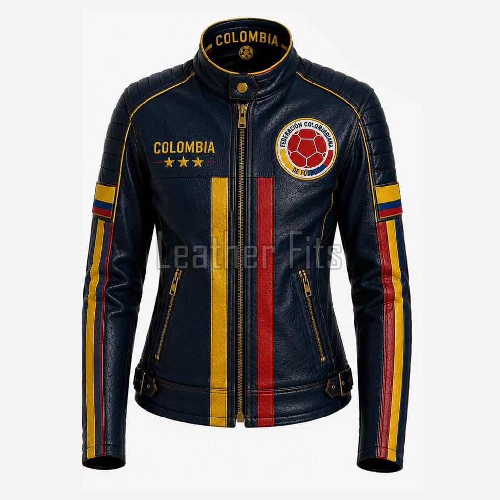 Colombia Leather Jacket - Etsy