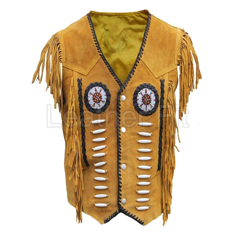 Tribal Kiwi-Zest Button Front Vest