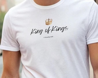 Jesus ist König Christian T-Shirt: Inspirierend Glaube Tee