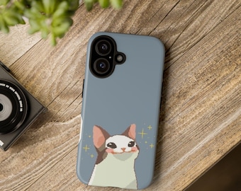 Telefoonhoesje schattige kat - stoere hoesjes met schattig kattenontwerp, cadeaus voor kattenliefhebbers, leuke telefoonaccessoires, verjaardagscadeau, dierenliefhebber