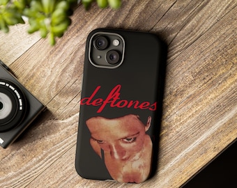 Stoere hoesjes - Deftones-telefoonhoesje, edgy muziekliefhebber cadeau, esthetische telefoonhoes, uniek cadeau voor hem/haar, trendy accessoire voor mobiele telefoon