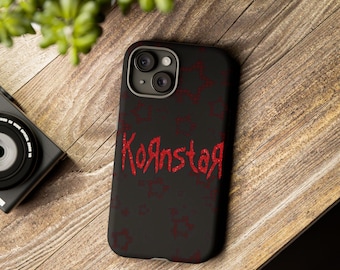 Telefoonhoesje Kornstar, stoere telefooncover, rockaccessoire, uniek cadeau voor fans, duurzame telefoonbeschermer, Halloween-cadeau
