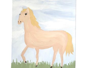 Original Kids Painting Artwork 11x14inch