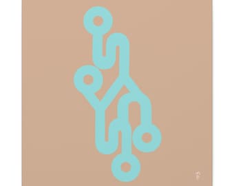 Minimalistisk abstrakt canvastavla, modern väggdekoration