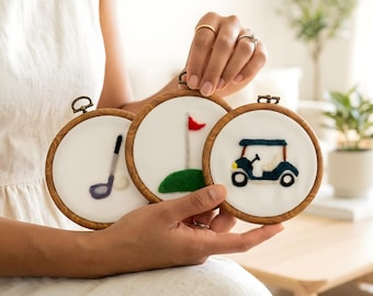 Vintage sports nursery golf decor baby shower gift idea golf nursery decor baby golf gifts embroidery felt wall art custom baseball nursery