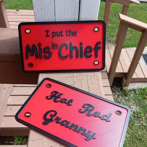 Sassy Mini License Plate for Mobility Scooter - Small License Plate for Motorized Scooter