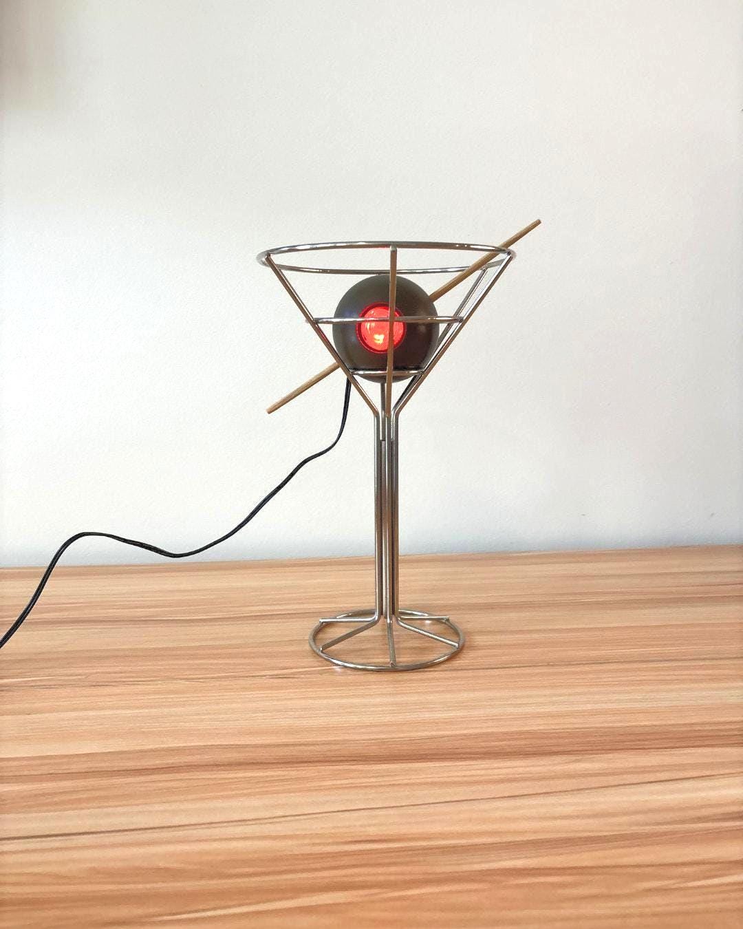 Vintage 1993 David Krys Martini Olive Lamp - Etsy