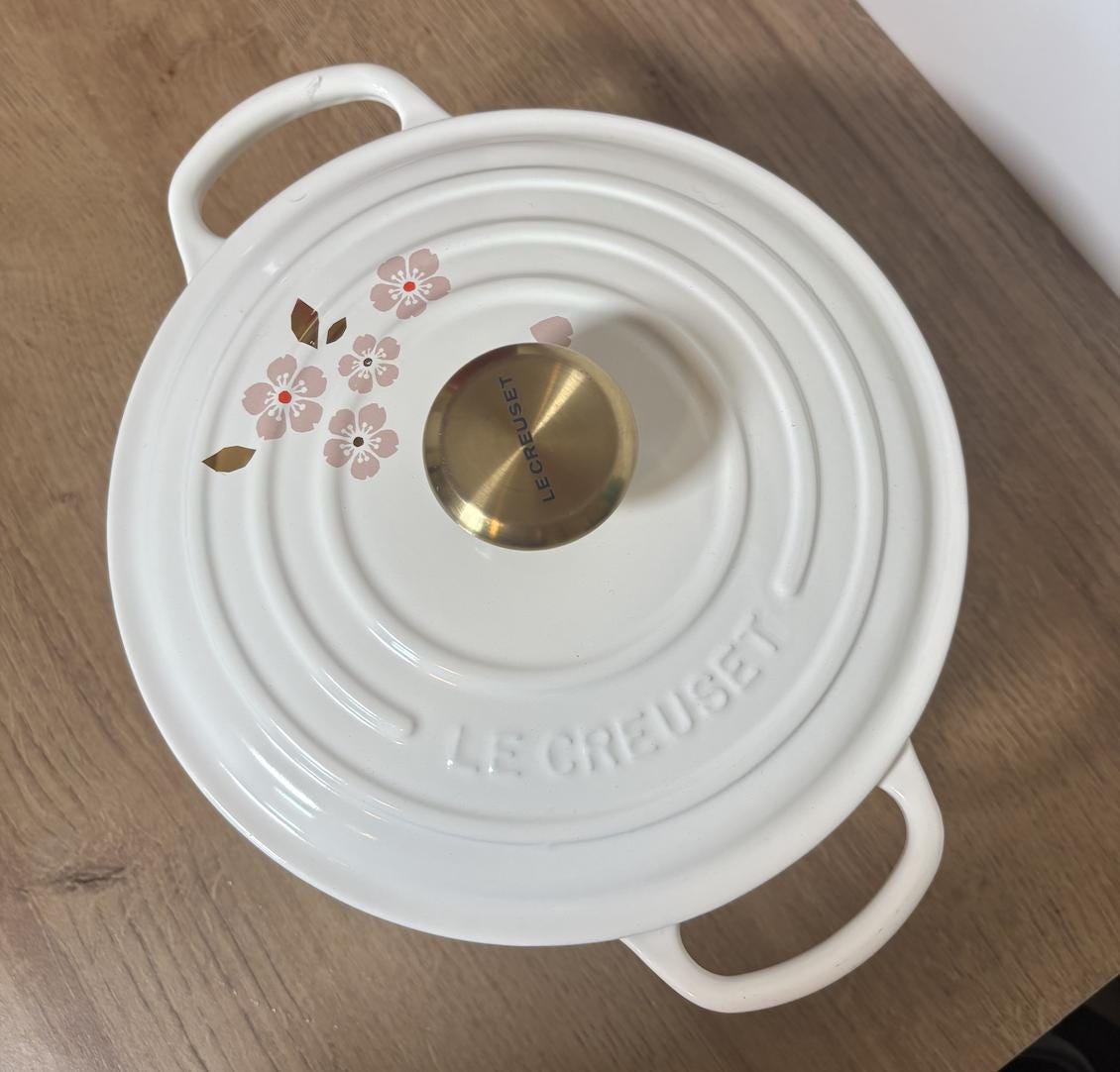 LE CREUSET - うさこ☆ Le Creuset Enameled Cast Iron Petal Braiser, 2 1/4-Qt