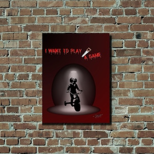 Saw Movie Quote Poster - Minimalist Horror Wall Art, Digital Download