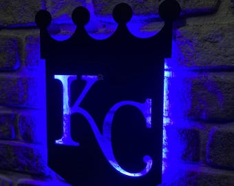 Kansas City Royals Fan Wall Sign Man Cave MLB Team Christmas Gift Kc Royals