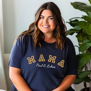 Mama T-Shirt personalized with name, Mother&#39;s Day gift, shirt woman, family shirt, gift for mom, women&#39;s T-Shirt