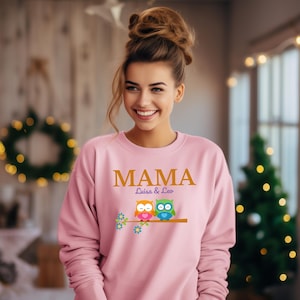 Personalized mom sweater | Gift for mom with child&#39;s name | Mother&#39;s Day gift | Warm sweater for moms