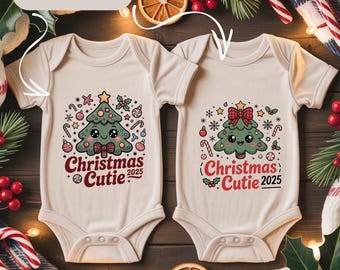Christmas Tree Cutie Bundle | Boy & Girl Kawaii Christmas PNGs, Holiday Digital Downloads