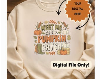 Pumpkin Patch Fall PNG: Autumn Shirt Design (Digital Download)