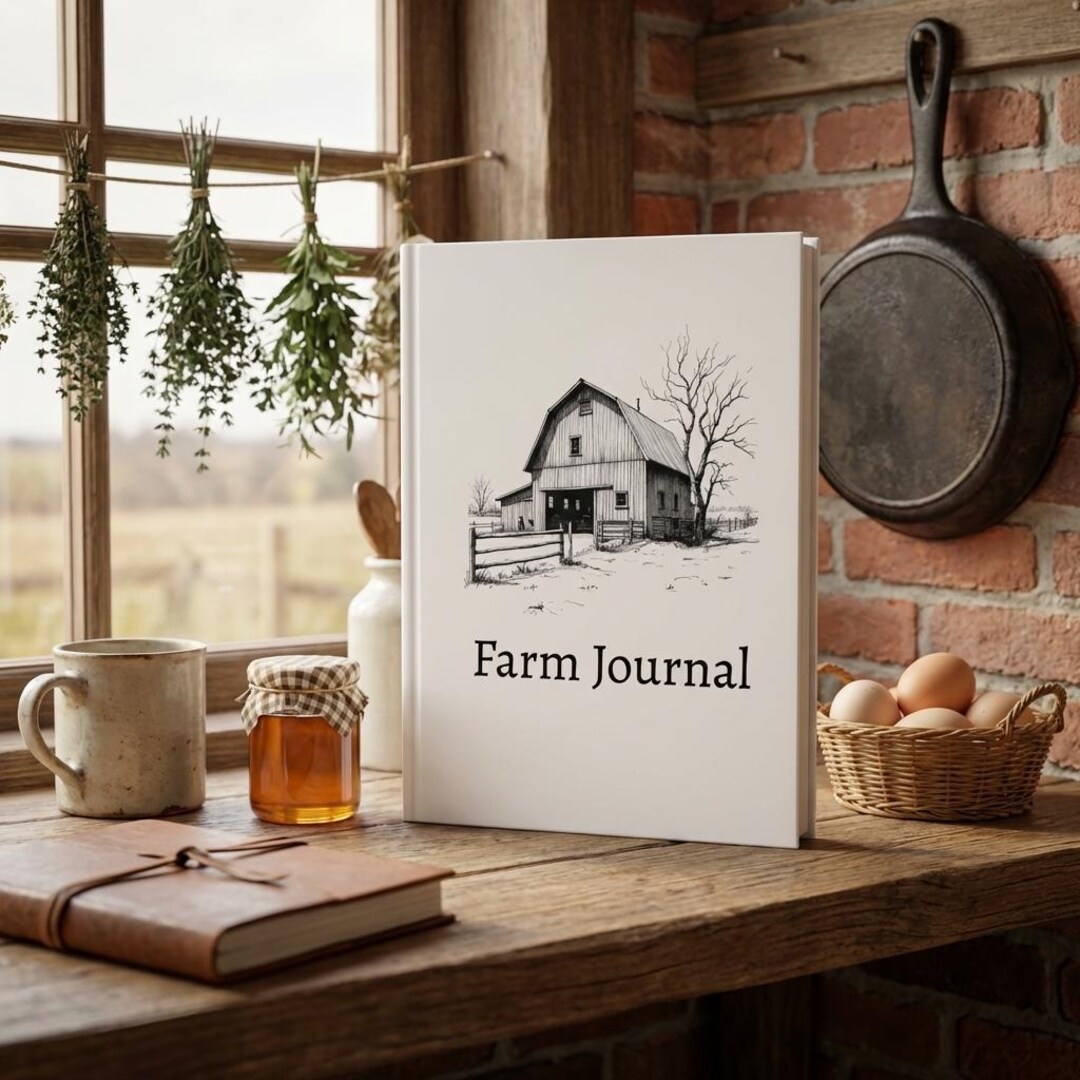 Farm Journal Notebook | Homestead Journal | Rustic Farm Notebook ...