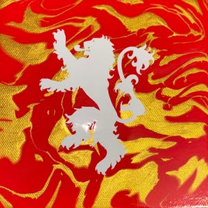 Lannister Painting with Lion Sigil