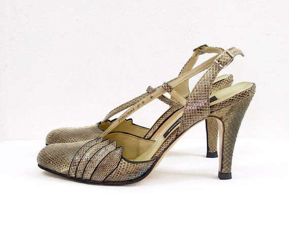 taupe slingback heels