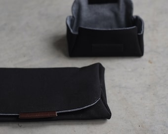 Estuche de lona negra para accesorios, mini o Big Brother