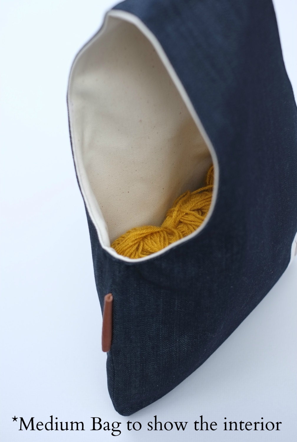 Knitting Project Bag Knitting Wristlet Small Yarn Pouch Etsy UK