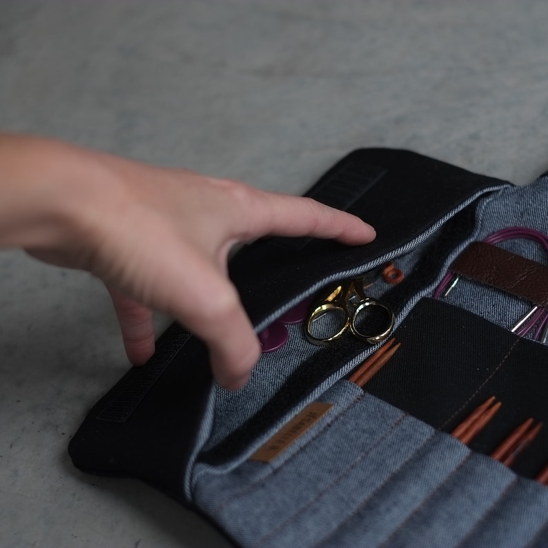 Hobby Gift Étui à Crochet Vide, Rigide, Knit Happens