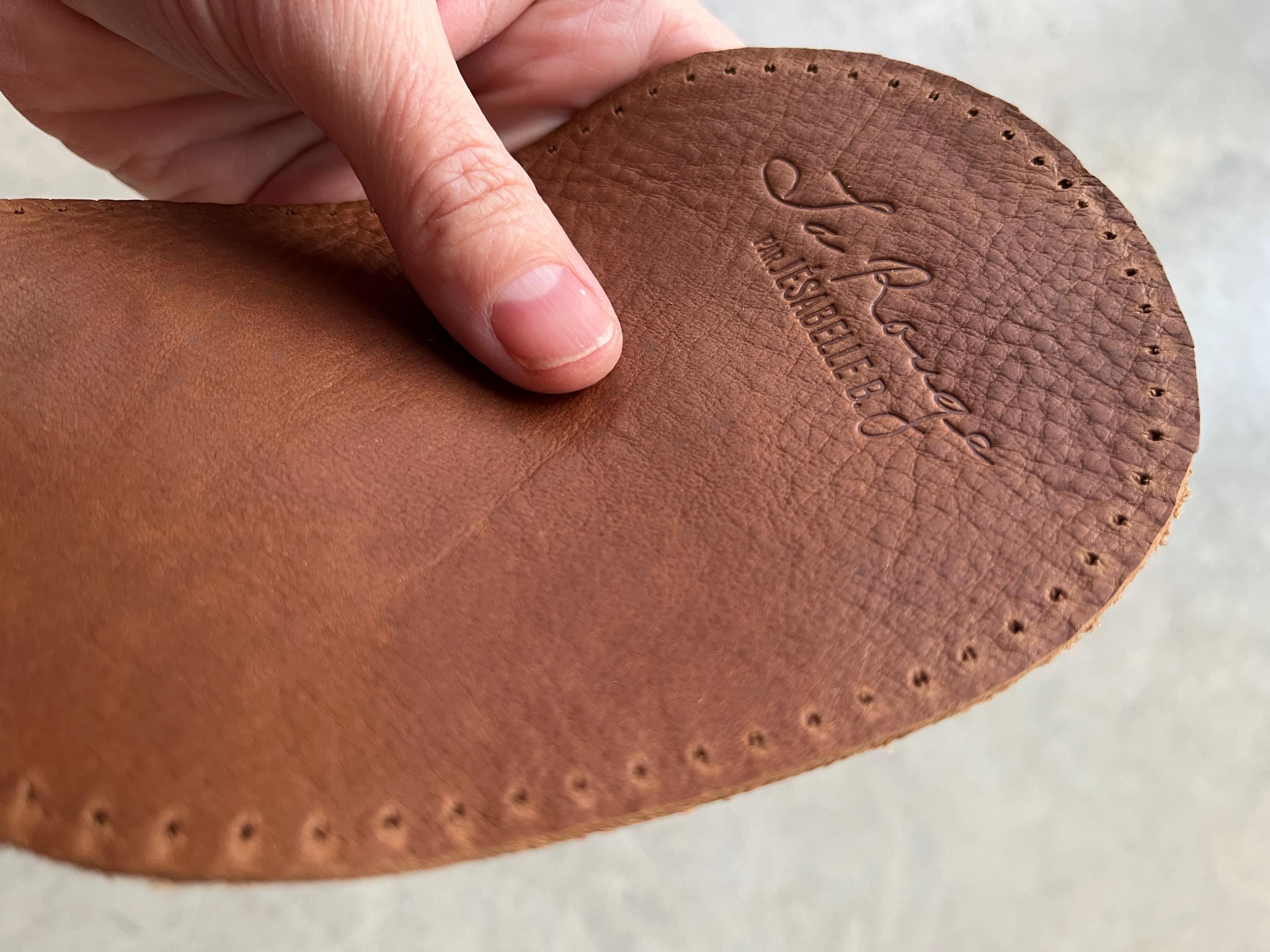 Oval Brown Leather Elbow Patches, Set of Two Sew-on Patches - Etsy