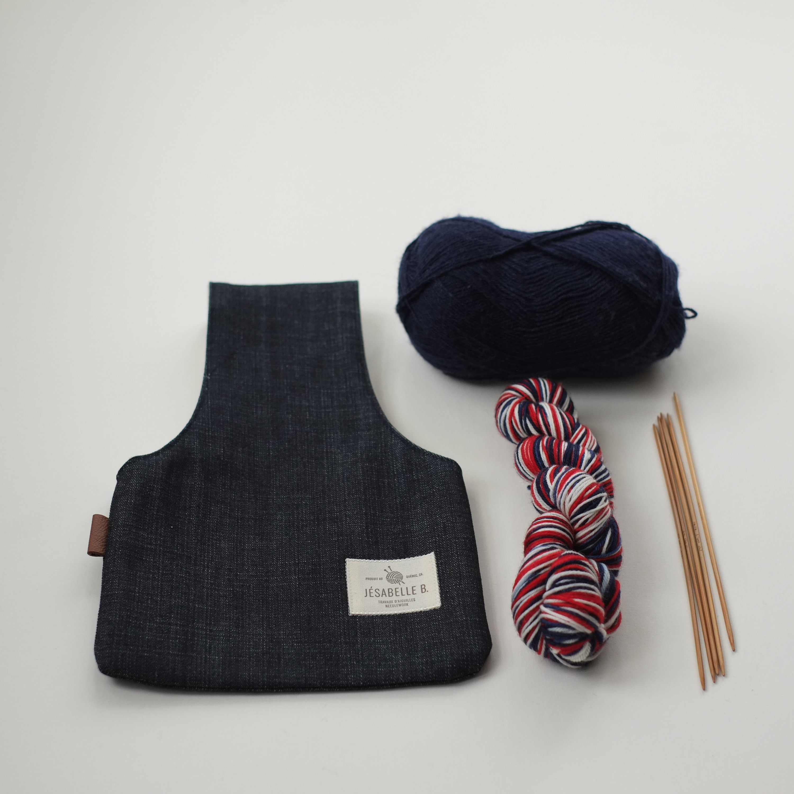 Knitting Project Bag Knitting Wristlet Small Yarn Pouch Etsy UK