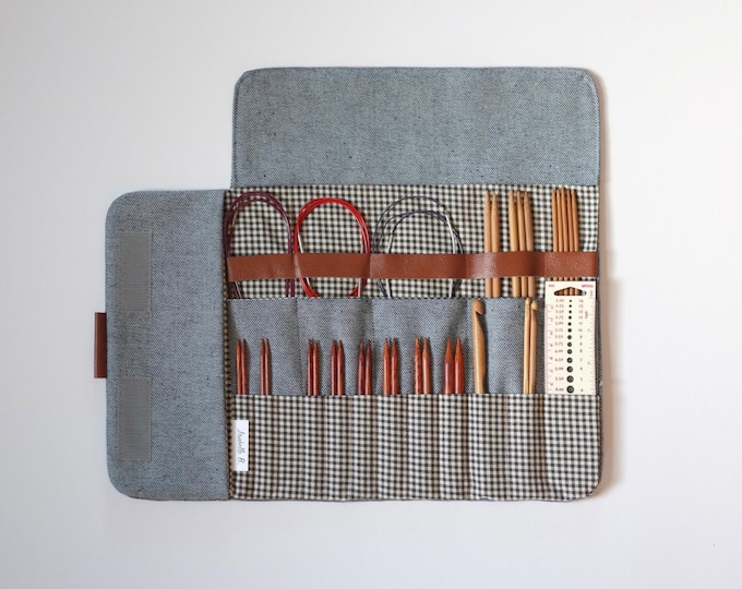 Knitting Needle Case, Circular Needle Case, Needle Organizer, Crochet