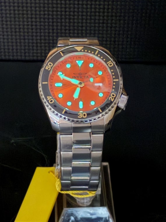 Invicta Pro Diver 47159 Men's Watch – Orange Dial, 46mm