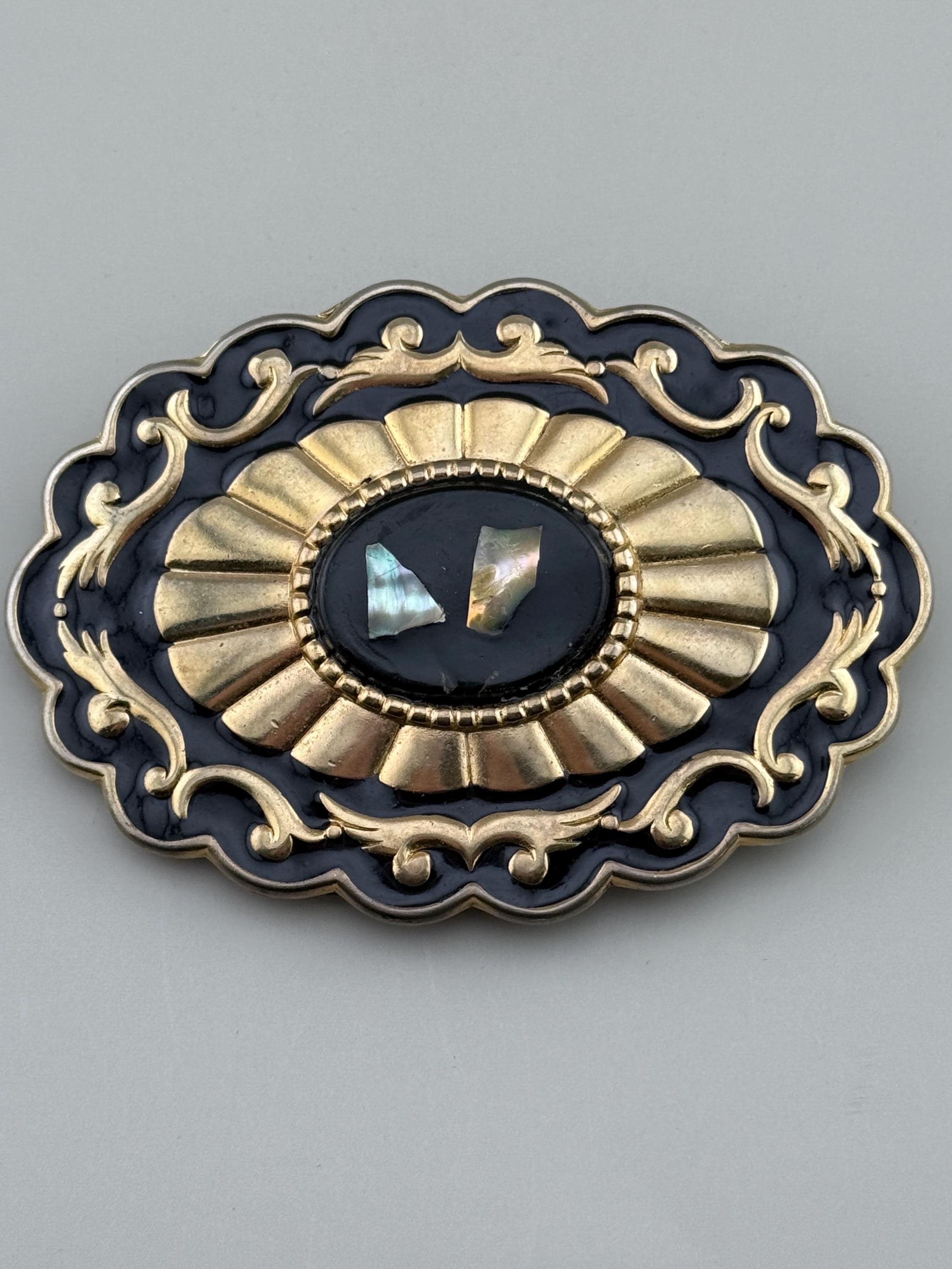 Black Metal Belt Buckle Ornate - Etsy