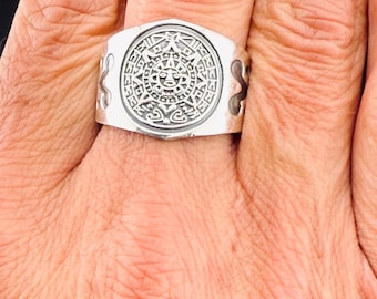 Vintage Mexican 925 Silver Signet Ring | Bold Square Face