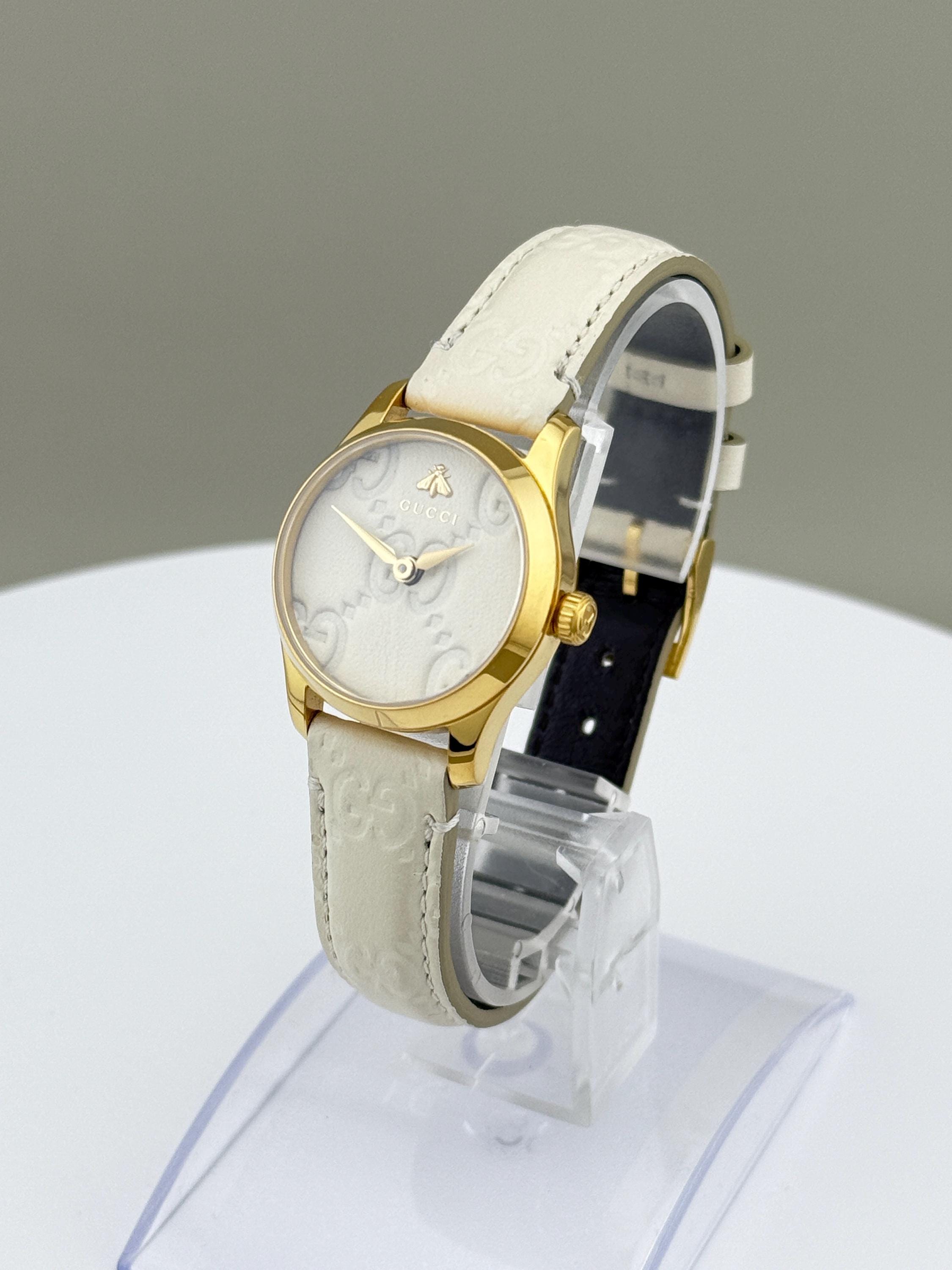 Vintage Gucci Watch With Leather Strap - Etsy