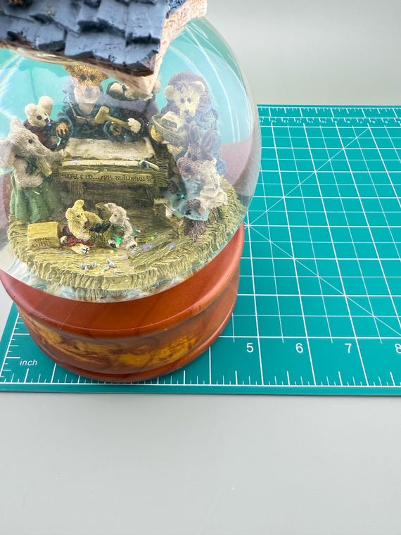 Vintage Boyds Noah & Co Ark Builders Snow Globe Musical 2706