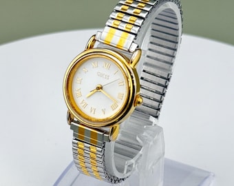 Seiko 5 Women's Automatic Watch 4207-00W0 Black Dial Gold Tone 21