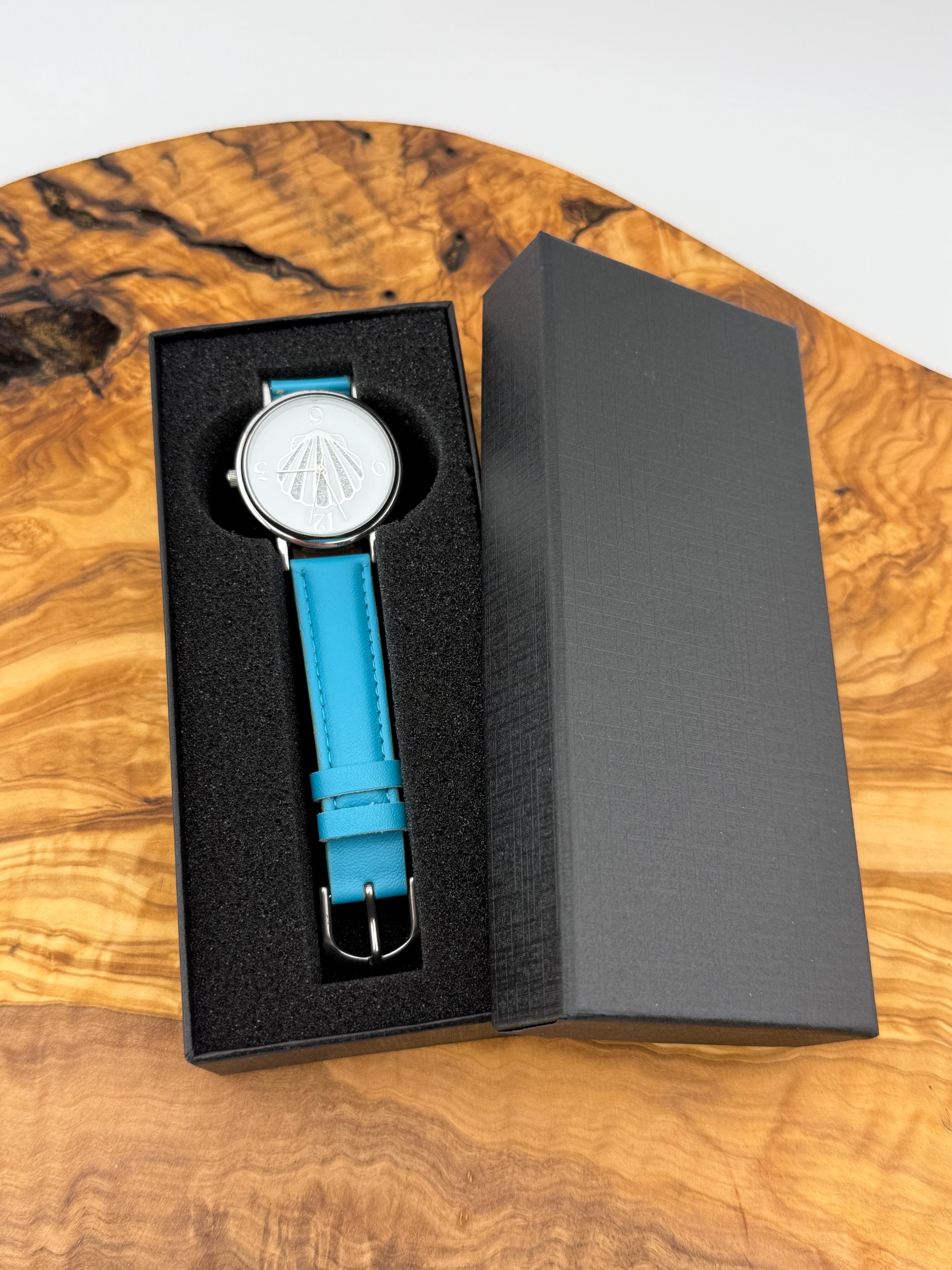 BWC Baby Blue Sparkly Face Watch Arcana-Baby Blue Steel Watch for Men | Aventurine Dial  main image 2