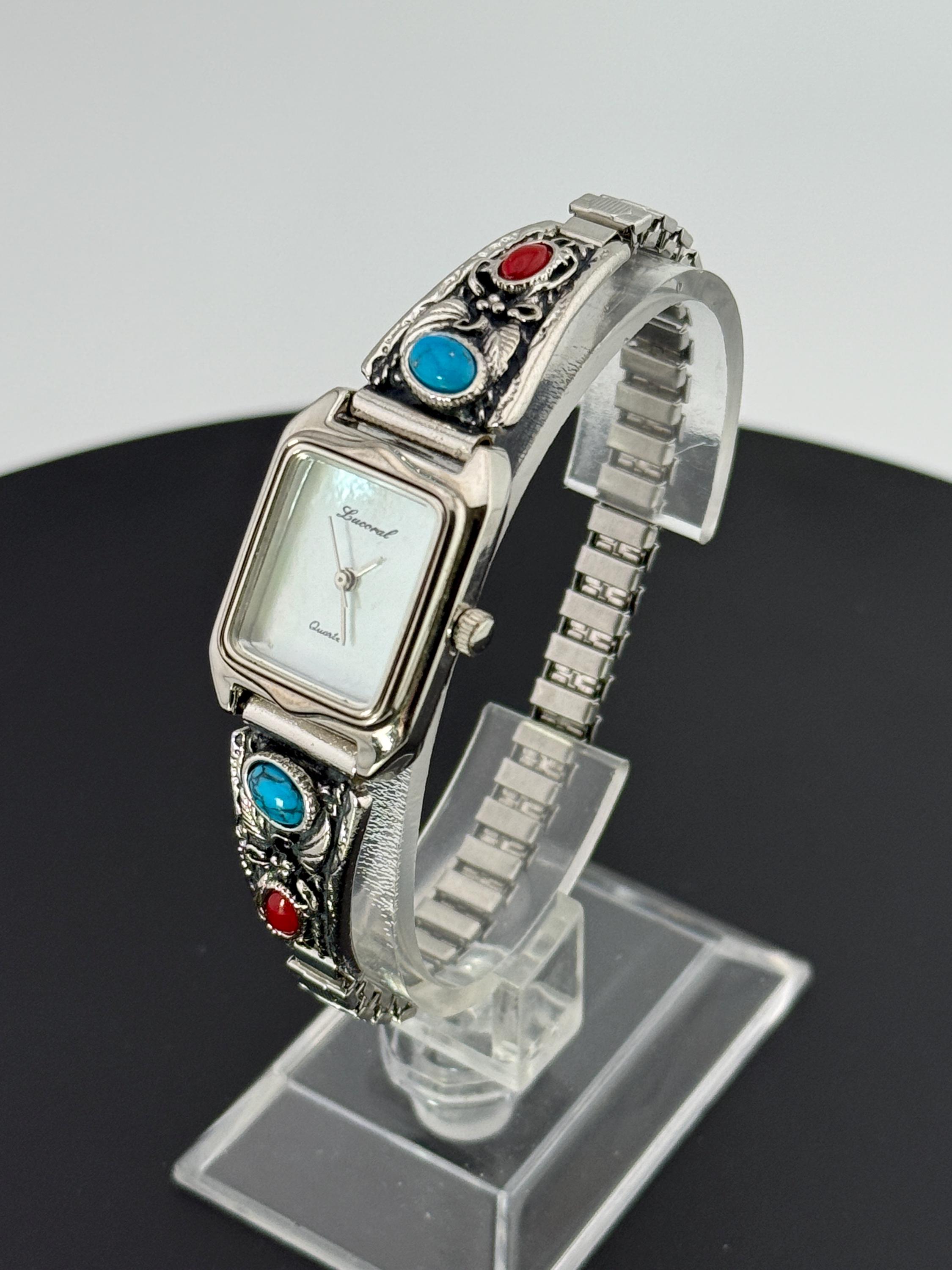 Lucoral Women’s Quartz Multi-strand Amethyst Band Crystal Accents New Battery Amethyst Watches - Etsy main image 2